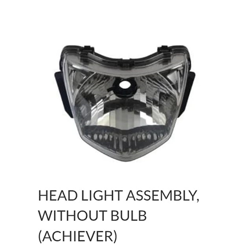 Head Light Assembly Without Bulb Achiever