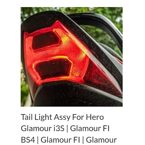 Tail Light Assembly For Hero Glamour I3S