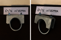 60-76 Od Stopper Clamps - Color: Silver