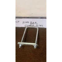 10 Mm Zinc Bar Clamp - Color: Silver