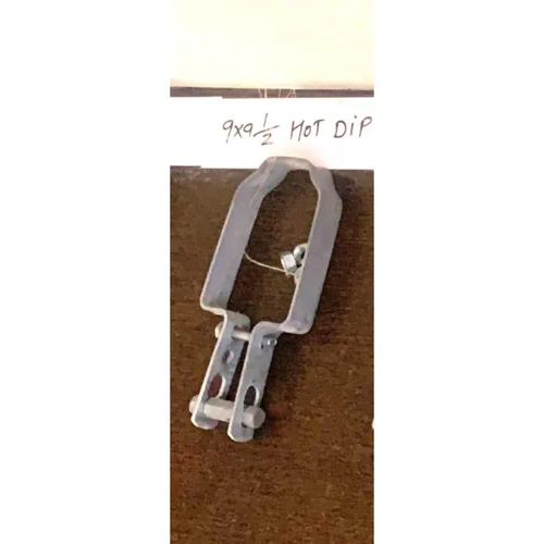 9X9 1-2 Hot Dip Clamps - Color: Silver