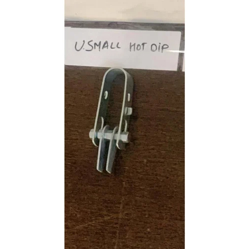 U Small Hot Dip Clamps - Color: Silver