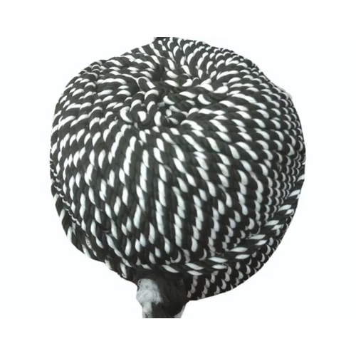 Black And White Polyester Rope - Length: 100 Meter (M)