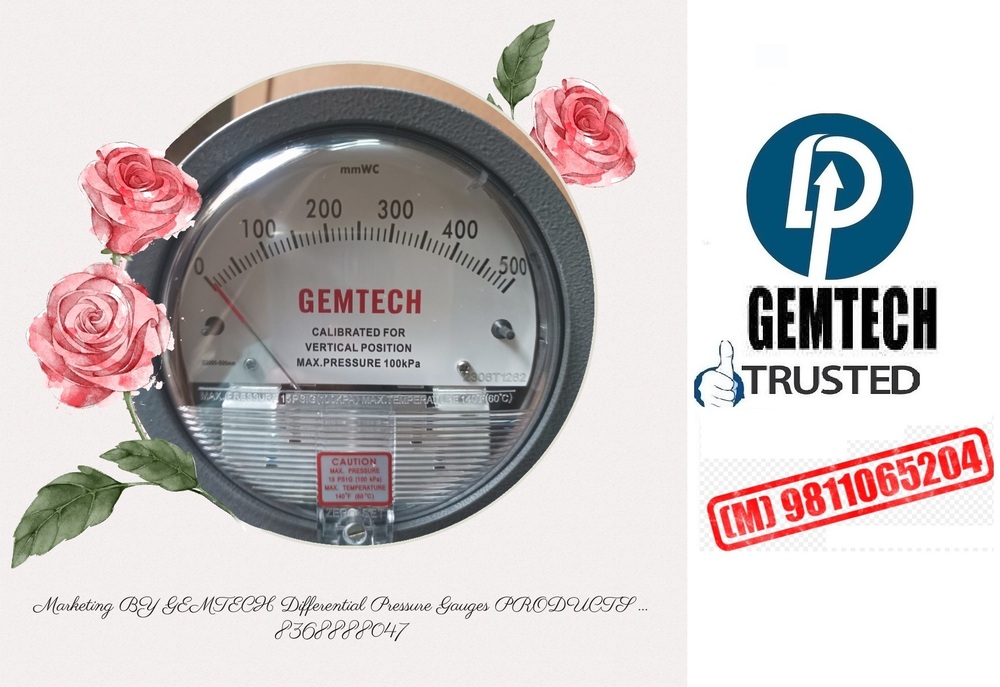 GEMTECH Differential Pressure Gauges Wholesale for Palakkad Kerala