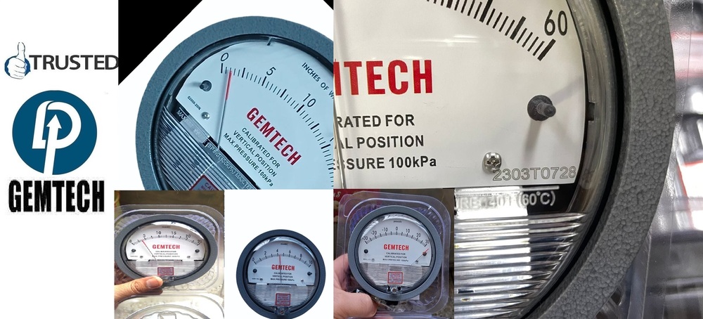 GEMTECH Differential Pressure Gauges Distributors India Chennai Tamil Nadu