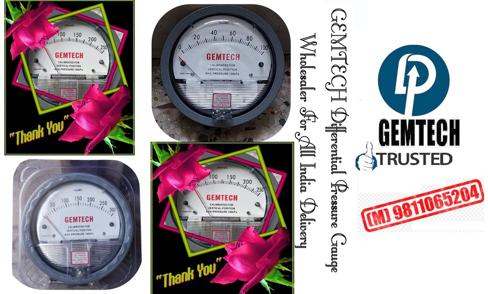 GEMTECH Differential Pressure Gauges Distributors India Chennai Tamil Nadu