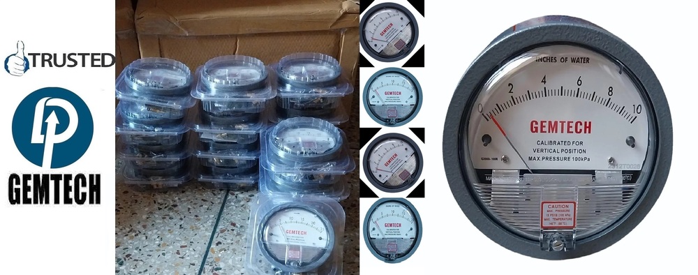 GEMTECH Differential Pressure Gauges Distributors India Chennai Tamil Nadu