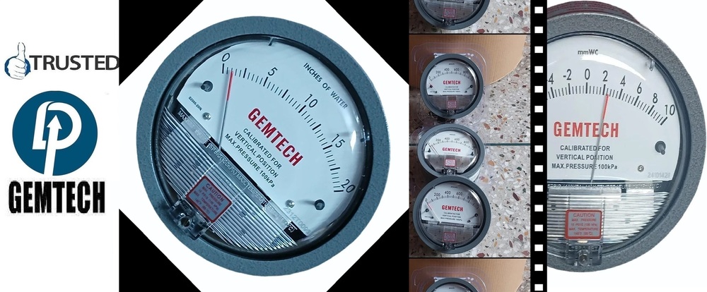 GEMTECH Differential Pressure Gauges Distributors India Chennai Tamil Nadu