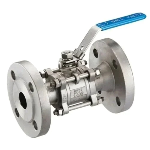 Ss Flange Type Ball Valve - Color: Silver