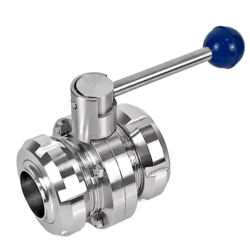 SS Butterfly Valve With Union
