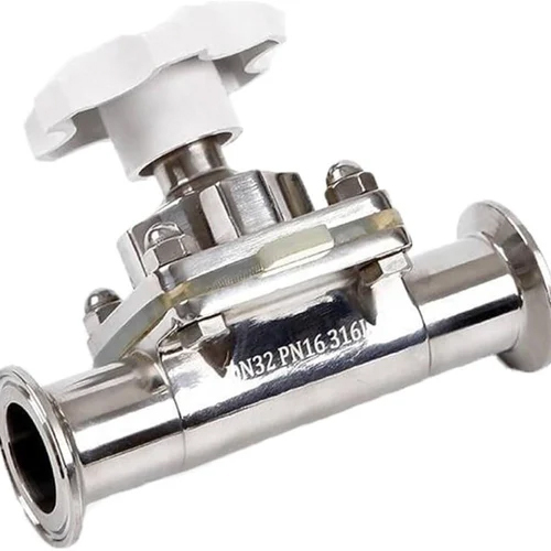 Stainless Steel Diaphragm Valve - Color: Silver