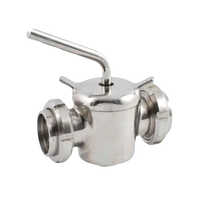 Stainless Steel Two Way Valve - Color: Silver