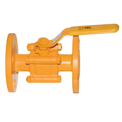 Ic Square 3 Piece Design Ball Valve - Color: Yellow