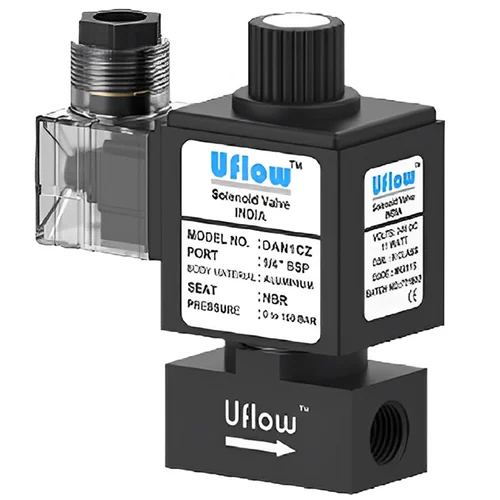 Uflow Solenoid Valve - Color: Black