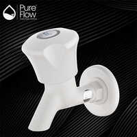 11101-WH Bib Cock with Flange