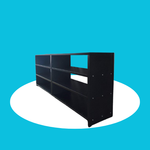 Vegetable Racks - 7 Foot Mild Steel Design | 100 Kg Capacity, Corrosion Resistant Finish