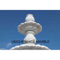 White marble horse statue fountain for garden