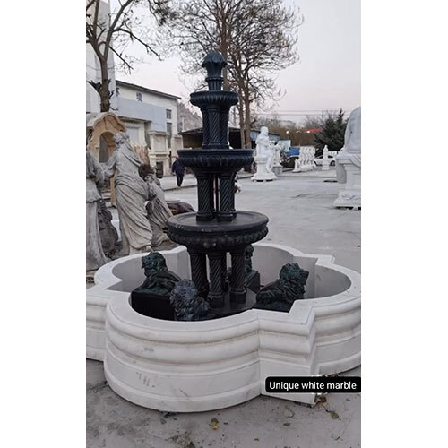 Black stone water fountain