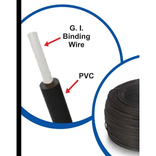 Pvc Coated Galvanized Binding Wire - Color: Black
