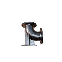 Di Flanged 90 Degree Duckfoot Bend - Color: Black