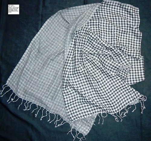 100% कॉटन Y/D धारियों वाला स्कार्फ