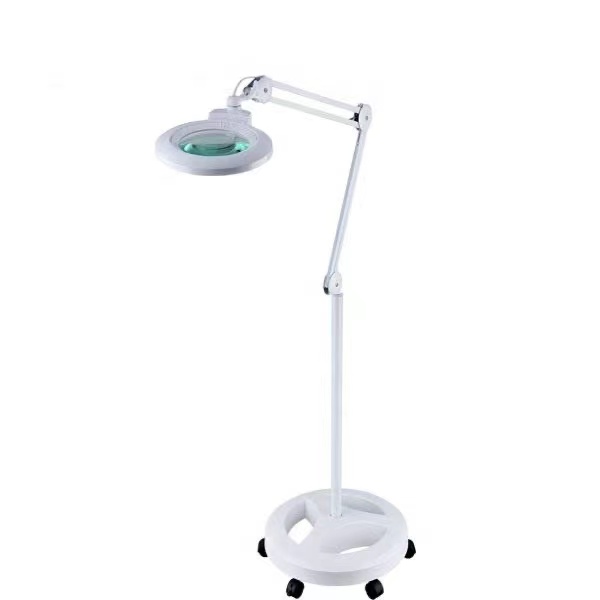 Led Magnifier Lamp 3x 5x Magnification Changeable Lens Desktop Magnifying Lamp - Color: Different Available