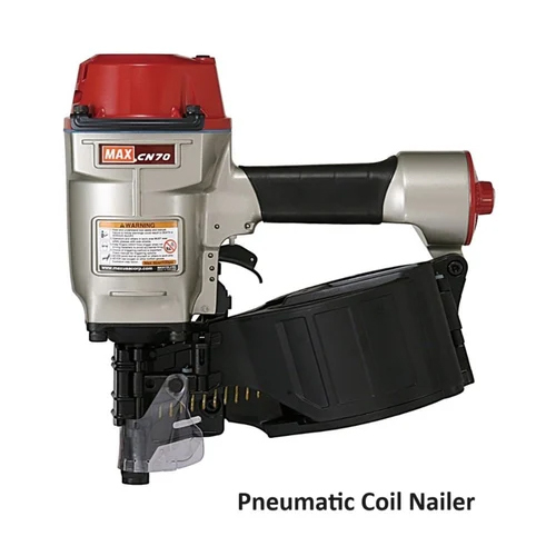 100 Psi Pneumatic Coil Nailer - Material: Iron
