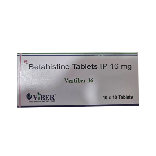 16Mg Vertiber Betahistine Tablets - Drug Type: General Medicines