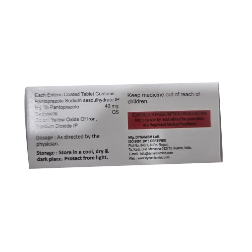 40mg Panner Pantoprazole Gastro Resistant Tablets