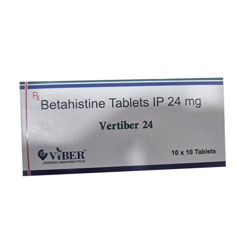 24Mg Vertiber Betahistine Tablets - Drug Type: General Medicines