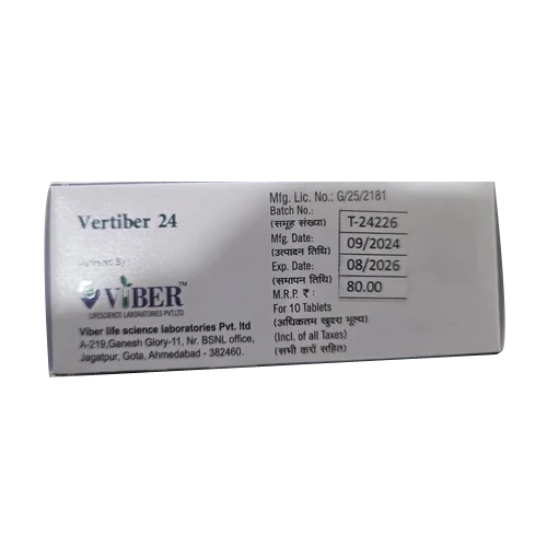 24mg Vertiber Betahistine Tablets