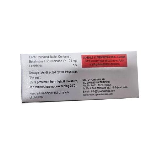 24mg Vertiber Betahistine Tablets