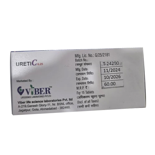 6.25mg Uretic C Chlorthalidone Tablets - Drug Type: General Medicines