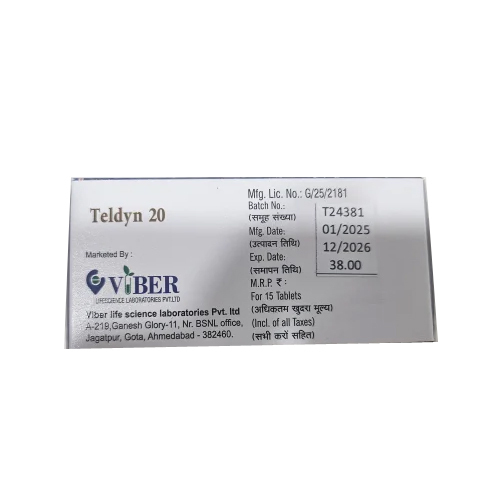 20mg Teldyn Telmisartan Tablets