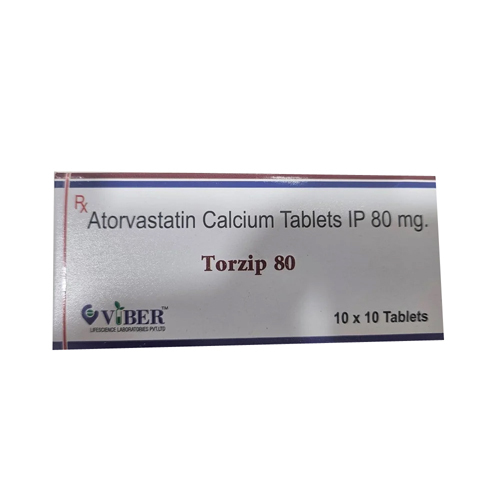 80mg Torzip Atorvastatin Calcium Tablets