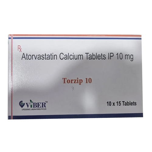 10mg Torzip Atorvastatin Calcium Tablets