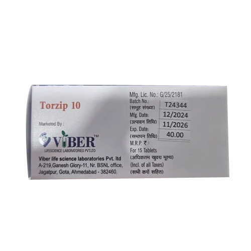 10mg Torzip Atorvastatin Calcium Tablets