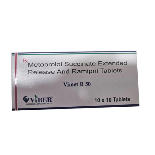 50Mg Vimet R Metoprolol Succinate Extended Release Ramipril Tablets - Drug Type: General Medicines