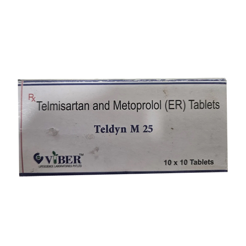 25mg Teldyn M Telmisartan Metoprolol Tablets