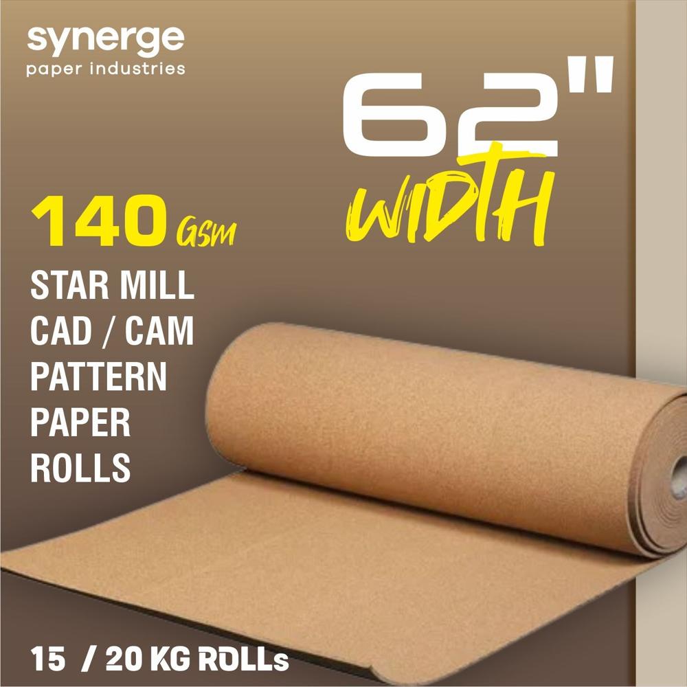 62 Inch CAD CAM Star Mill Pattern Paper Rolls