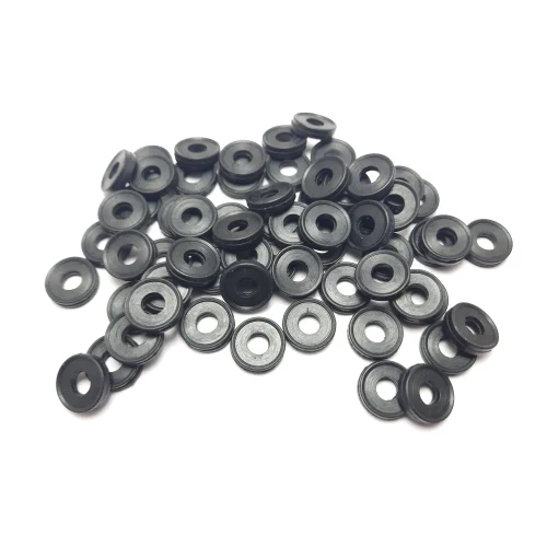 5Mm Silicone Rubber Washer - Color: Black