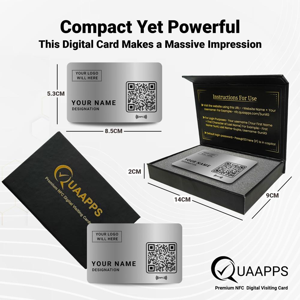 Silver Metal Nfc Business Card - Application: Access Control