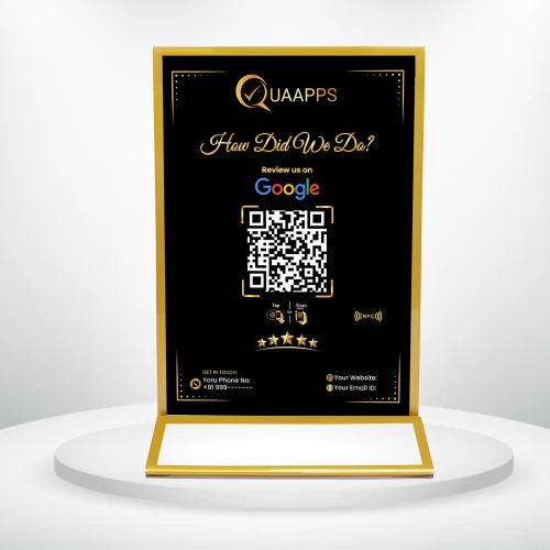 Google Review Qr Code Nfc Stand - Application: Office And Promotional