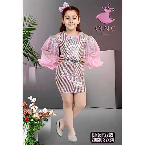 D.no-P2239 Girls Short Dress