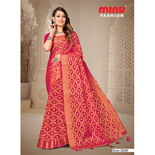 D.No-2606 Ladies Designer Saree - Color: Different Available