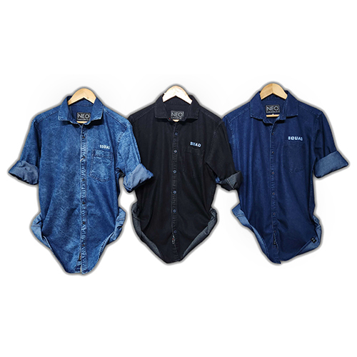 Neo-519-1 Squad Denim Mens Shirts - Color: Different Available