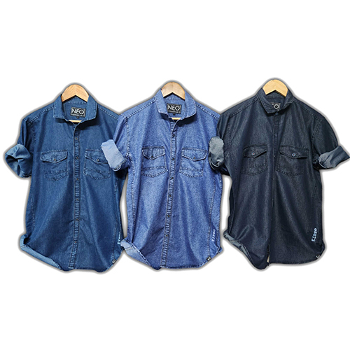 Neo-538 Double Pocket Denim Mens Shirts