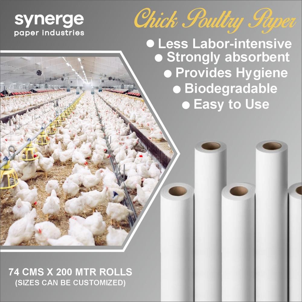 Eco-friendly Chick Starter Paper Poultry Brooding - Color: White