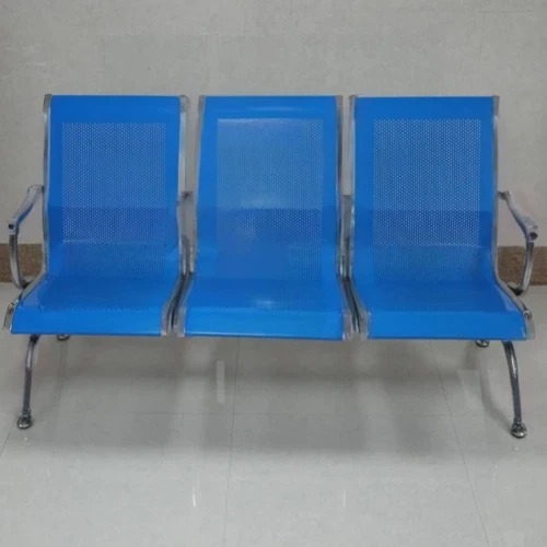 Mild Steel Three Seater Waiting Chair