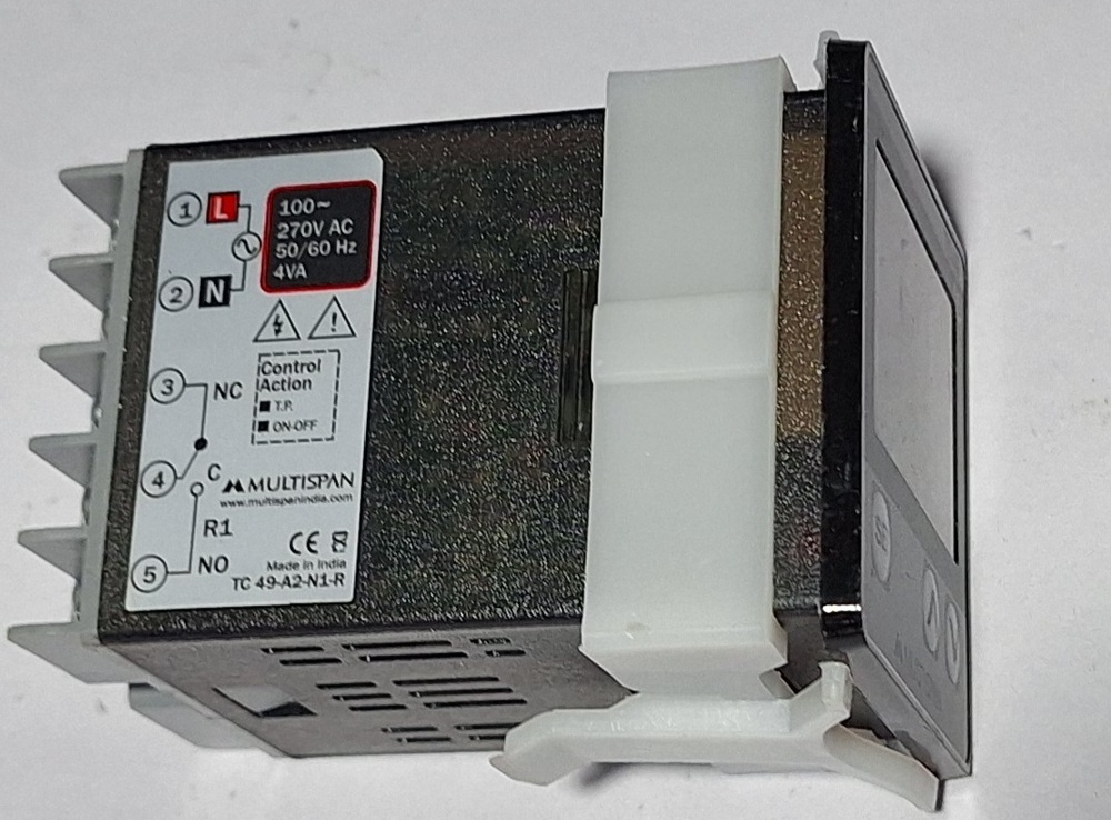 Multispan Tc49 A2 - N1 - R - Voltage: 100 To 270v Ac, Output: 1 Relay, Action: On-off, Type: J (0â°c To 600â°c) & K (0â°c To 900â°c)